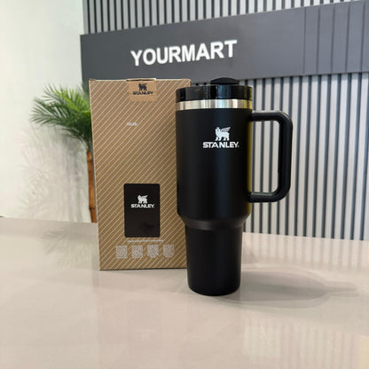 Black Stanley 40 Oz Stainless Steel Tumbler | Leak-Proof