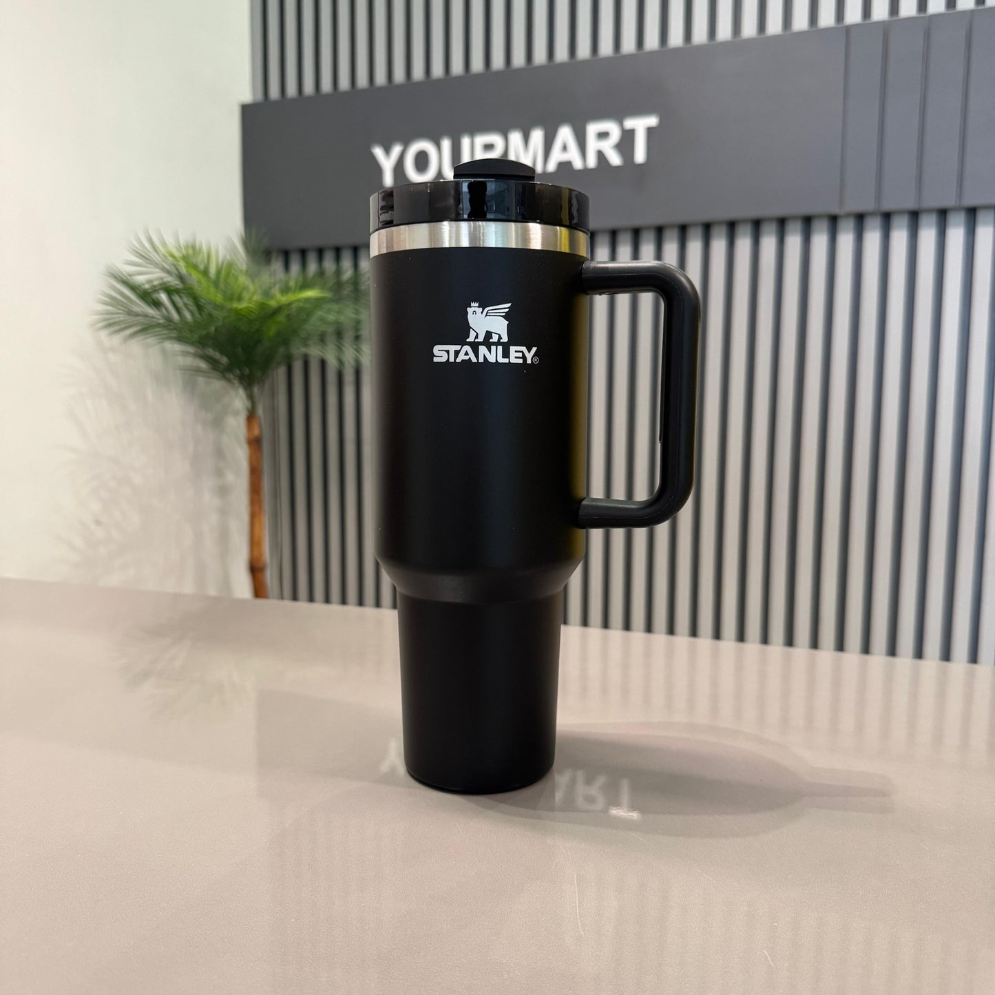 Black Stanley 40 Oz Stainless Steel Tumbler | Leak-Proof