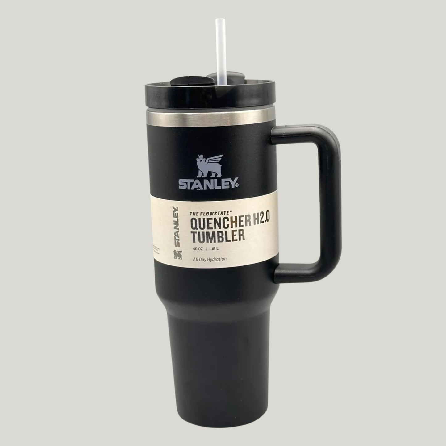 Black Stanley 40 Oz Stainless Steel Tumbler | Leak-Proof