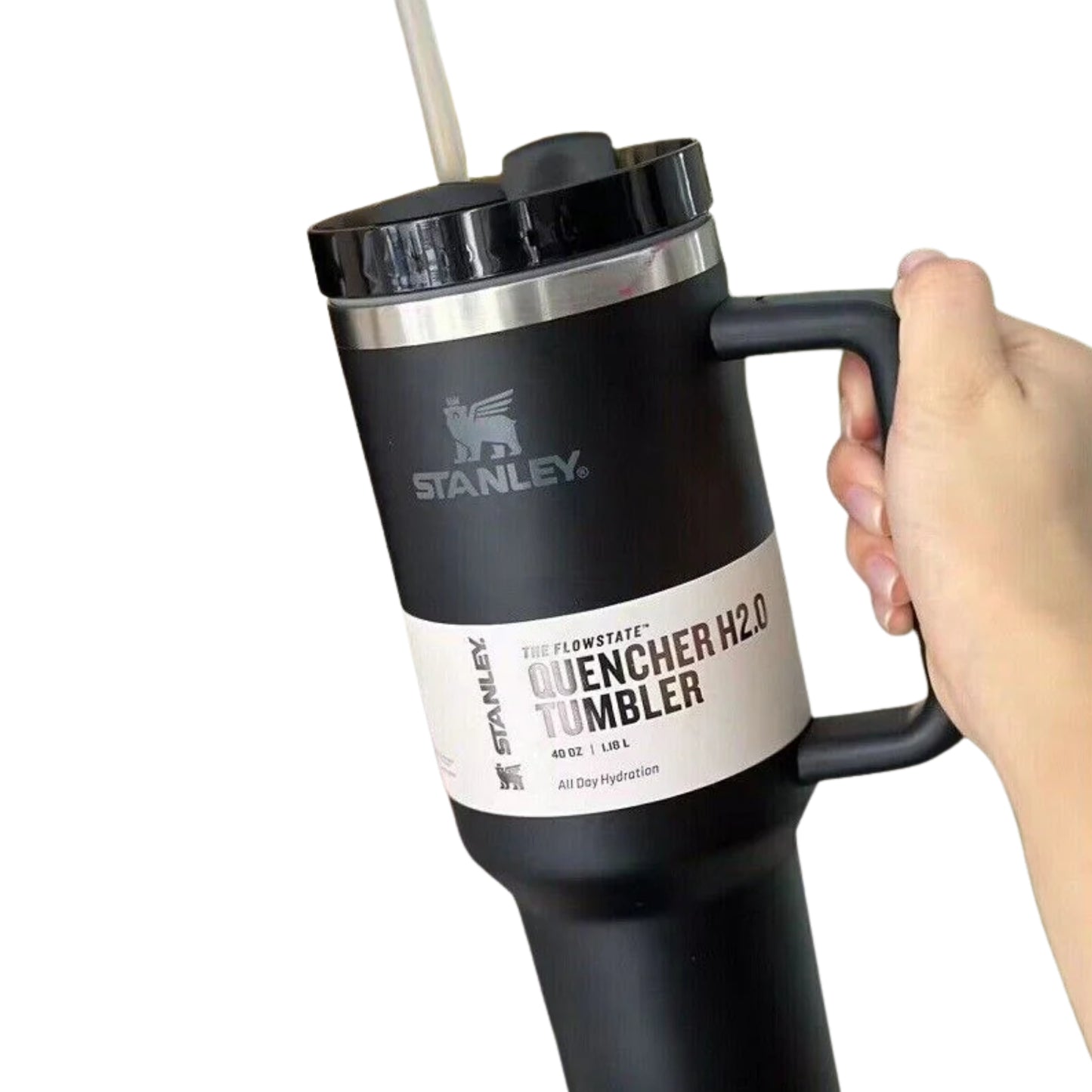 Black Stanley 40 Oz Stainless Steel Tumbler | Leak-Proof