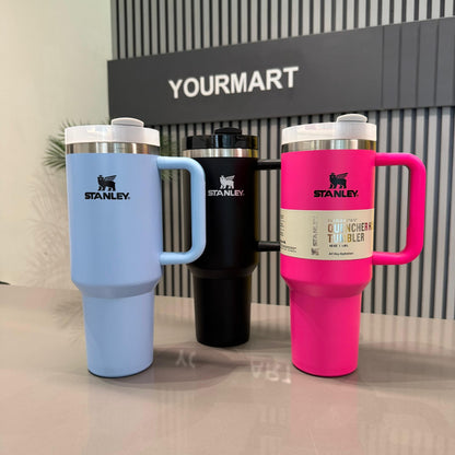 Black Stanley 40 Oz Stainless Steel Tumbler | Leak-Proof